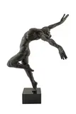 Nureyev by Enzo Plazzotta, Bronze, on a polished black stone base, conceived in, sold Dec 2021