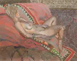 Reclining female nude Signed Symonds by Ken Symonds, Pastel, offered Dec 2021