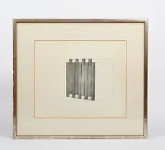 Toast rack by Michael Vaughan, pencil, sold Oct 2021