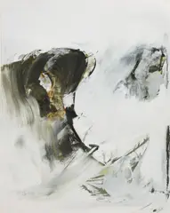 Untitled by Jon Catleugh, acrylic on paper, sold Aug 2021