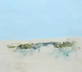 Untitled by Jon Catleugh, acrylic on paper, sold Aug 2021