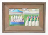 An Outside Performance by Elizabeth Taggart, acrylic on board, sold Aug 2021