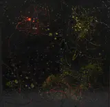 Untitled by Jon Catleugh, acrylic on board, sold Aug 2021