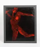Untitled by Jon Catleugh, acrylic on board, offered Aug 2021