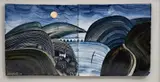 The Lake by Night by James Campbell, watercolor, sold Aug 2021