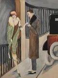 The Proposal by Dorte Clara Dodo Burgner, watercolour on paper, sold Aug 2021