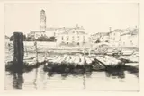 Timber Shores of the Adriatic by Mortimer Menpes, etching on paper, sold Aug 2021