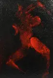 Untitled by Jon Catleugh, acrylic on board, offered Aug 2021