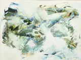 Untitled by Jon Catleugh, acrylic on paper, sold Aug 2021