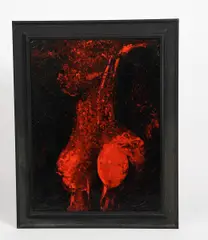 Abstract by Jon Catleugh, acrylic, offered Aug 2021