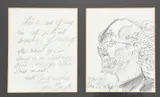 Self Portrait after an Eye Operation by John Bratby, pencil on paper, offered Aug 2021