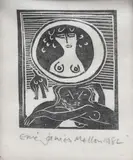 Lovers by Eric James Mellon, print on paper, sold Aug 2021
