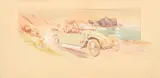 En Bretagne lithograph on paper by Ernest Montaut, lithograph on paper, offered Aug 2021