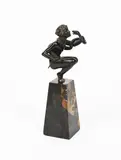 Charmeuse de Serpent by Claude-Marie Devenet, bronze, sold Aug 2021