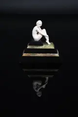 Ivory Nude an ivory figure by Ferdinand Preiss, sculpture, sold Aug 2021