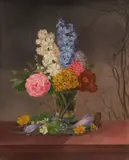 Still life with hyacinths by Willem Ackermann, oil on canvas, offered Aug 2021