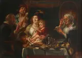 After Jacob Jordaens by J. H. Mols, Oil on canvas, sold Aug 2021