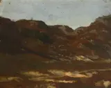 Gorges d'Apremont avant les Pins Fontainbleu by Auguste Anastasi, Oil on board, sold Aug 2021