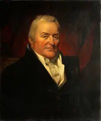 Portrait of William Woodgate of Summerhill (1743- 1809), bust-length, in a blue coat by Thomas Phillips, oil on canvas, sold Dec 2014