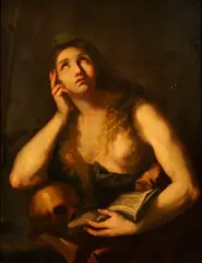 The Penitent Magdalene by Luca Giordano, oil on canvas, sold Dec 2014