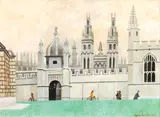 All Souls College, Oxford by Alfred Daniels, gouache, sold Nov 2014