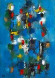 Bouquet of flowers by Derek Middleton, circa 1958, oil on canvas, offered Nov 2014