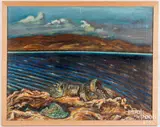 Untitled by Hubert Davis, oil on canvas, sold Aug 2023