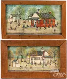 and oil on board works by Dolores Hackenberger, oil on canvas, sold Jun 2023
