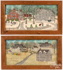works by Dolores Hackenberger, oil on board, sold Jun 2023