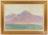 coastal landscape by Frederick D. de Henwood, oil on canvas, sold Jun 2023