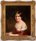 portrait of a girl by James Sant, oil on canvas, sold May 2023