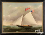 of the sloop yacht Eleanor by Joseph Smith, oil on canvas, sold May 2023