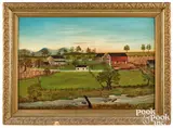 of The Snyder Farm by Franklin Eshelman, ca. 1895, oil on canvas, sold May 2023