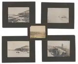 GALVESTON, TEXAS 1900 HURRICANE PHOTOGRAPHS, LOT OF FOUR by Fort Crockett, silver gelatin prints on board, sold Sep 2024