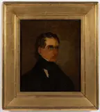 ATTRIBUTED, PORTRAIT OF A GENTLEMAN by Veron Fletcher, oil on panel, sold Sep 2024
