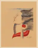 SCHOOL OF SKETCH / STUDY OF A WOMAN by Jean Dupas, watercolor on paper, sold Sep 2024