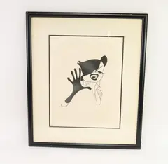 Untitled by Al Hirschfeld, Ink on paper, sold Mar 2020