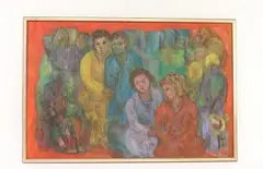 Untitled by Anna Neagoe, Oil on canvas painting, sold Mar 2020
