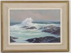 Untitled by Arthur R. Herrick, Oil on board, sold Mar 2020