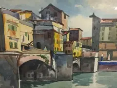 Untitled by Joseph Newman, Watercolor, sold Apr 2020