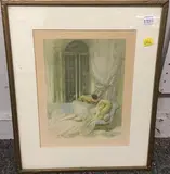 Good Night, Columbine by Walter Ernest Webster, lithograph, sold Apr 2020