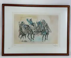 Battle of Tetuan by Salvador Dalí, Lithograph, sold May 2020