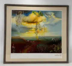 Gala's Castle at Pubol by Salvador Dalí, Lithograph, sold May 2020