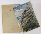 Untitled by Ben Marcune, Watercolor and sketchbook from the Estate of Ben Marcune, sold Jun 2020