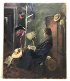 Untitled by Florence J. Hoopes, Oil on board, sold Jun 2020