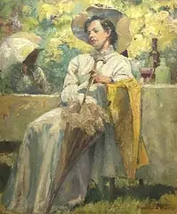 Untitled by Florence J. Hoopes, Oil on board, sold Jun 2020