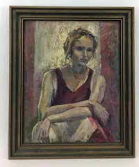 Untitled by Florence J. Hoopes, Oil on board, sold Jun 2020