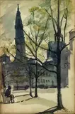 Untitled by Florence J. Hoopes, Watercolor, sold Jun 2020