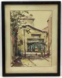 Camac Street by Florence J. Hoopes, Watercolor, sold Jun 2020