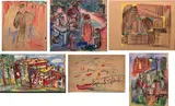 Untitled by Helen Malta, Watercolor and pastel grouping (6 total) all signed Helen Malta, sold Jun 2020